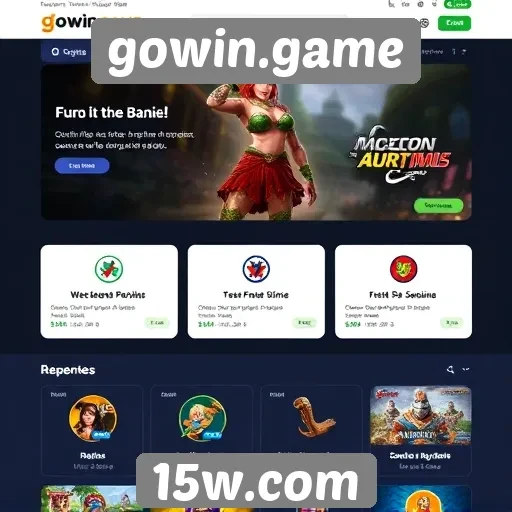 Análise da interface do usuário no site gowin.game